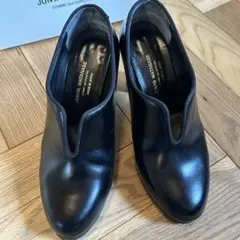 【美品】コムデギャルソン パンプス 23.0 ウェッジソール レザー ブラック 2025年最新】COMME des GARCONS レディース ハイヒール