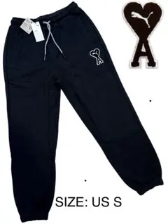 AMI×PUMA コラボ 黒ジョガーパンツ 新品未使用US S