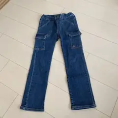 美品ミキハウスダブルビー ストレッチデニムパンツ
