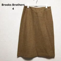 【Brooks Brothers】ブラウン タイトスカート ミモレ丈 ４のサムネイル