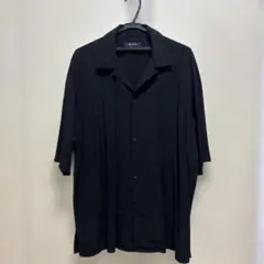 nano universe 半袖シャツ ブラック