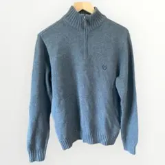 CHAPS チャップス セーター ハーフジップニット グレー Mサイズ