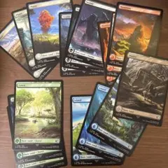 FF基本土地ノンフォイル16種セット　mtg edh fic fin