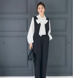 coca　ボウタイブラウス　ホワイト　M