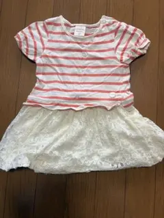 futafuta ボーダー レース 원피스 90