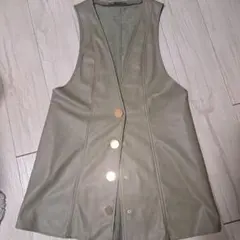 ZARA オリーブグリーン ノースリーブベスト S