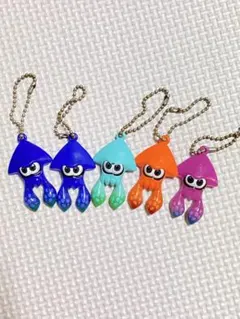 スプラトゥーン イカ キーホルダー 5種セットのサムネイル