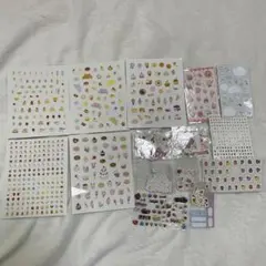 サン宝石 シール まとめ売り セット 平成レトロ 当時物 ぷっくり フレーク