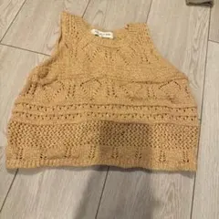 JINYI JOLIE ROBE 透かし編みニットベスト 100 cm春秋
