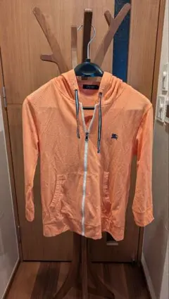 BURBERRY BLACK LABEL オレンジパーカー 七部袖