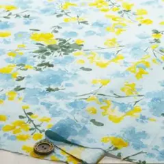 monent-t　スウェイ　コットンリネンシーチング（ライトブルー）1M