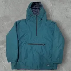 LLBean フード付きプルオーバー ダークグリーン アノラック シンサレート