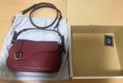 美品SOMÈS SADDLE イルザレザーショルダーバッグ定価143,000円のサムネイル