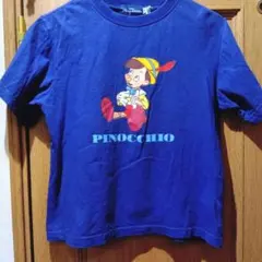 東京ディズニーリゾート ピノキオ Tシャツ ブルー 半袖　サイズＬ　(090)のサムネイル