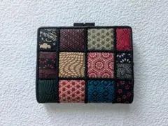 美品・希少】前川印伝 パッチワーク 長財布 マルチカラー ラウンド