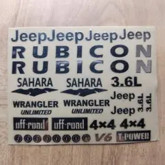 ラジコン用 メタルステッカー Jeep デカールシート RUBICON