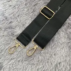 ナイロン製ショルダー紐 長さ調整できるタイプ(ブラック)