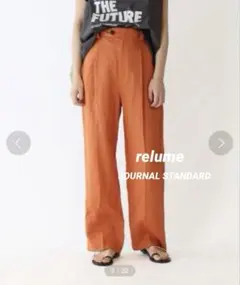 JOURNAL STANDARD relume タックフレンチリネンスラックスS