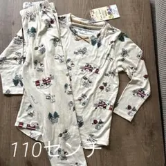 ［新品未使用］　110センチ 長袖パジャマ ソフトタッチ素材 キャンプ柄