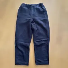 ネイビーカジュアルイージーパンツ　コットン混合