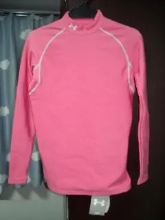 アンダーアーマー★メタルCGコンプレッションLSモックMD★ピンク★コールドギア