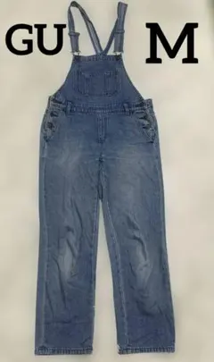 GUデニム　サロペット　オーバーオール　オールインワン M