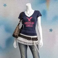 American Eagle アメリカンイーグルy2k 平成 プリント 半袖のサムネイル