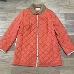 【美品】オレンジ キルティングジャケット