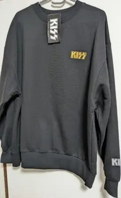 新品　KISS 長袖トレーナー　LLサイズ　バックプリント　タグ付き