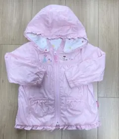 Mikihouse90ピンク フード付きジャケット