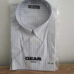 GEAR メンズ半袖ワイシャツ ストライプ柄LL43 形態安定加工　　91