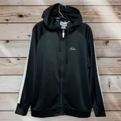 FILA フード付きブラックジャケット レディース サイズXL トレーニング