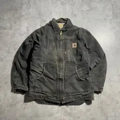 00s USA製素材 ブラック カーハート トラディショナルジャケット M