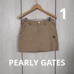 は*な様 PEARLY GATES サイズ1 ベージュ スカート ゴルフ
