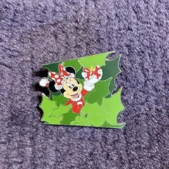 ディズニー　クリスマス　ピンバッジ　ミニー