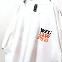ギルダン WFU LAW PILOフォールフェス Tシャツホワイト白XL古着