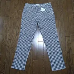 【新品未使用】リブインコンフォート スーパーストレッチ ギンガムチェック パンツ