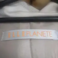 ELLE PLANETE ノーカラージャケット クリーム色