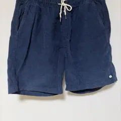 ネイビー コーデュロイ ショートパンツ