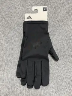 L アディダス ベーシック フィット グローブ タッチパネル対応 グレー　新品