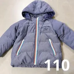 フード付き中綿コート BREEZE 110cm 紺色 ネイビー