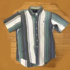 Ralph Lauren 半袖シャツ　ストライプ　カラフル　M