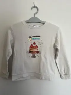 GLOBAL WORK ケーキ刺繍トレーナー 120