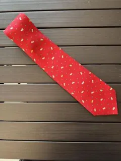 BVLGARI ブルガリ ネクタイ シルク 赤 ドット 総柄