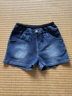 デニムショートパンツ ウエストゴム