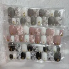 ネイルチップ ベリーショート 全サイズ 3点セット まとめ売り お得セット