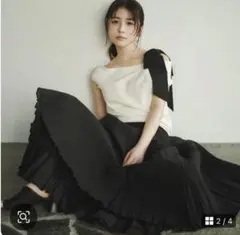 アプワイザーリッシェ　２ＷＡＹアシメリボンゆるニット　サイズ2