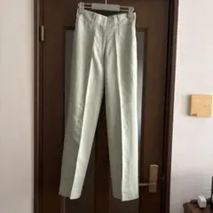 mila owen レディース スリットパンツ ライトグリーン