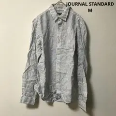 JOURNAL STANDARD リネン100％ Yシャツ ストライプ M