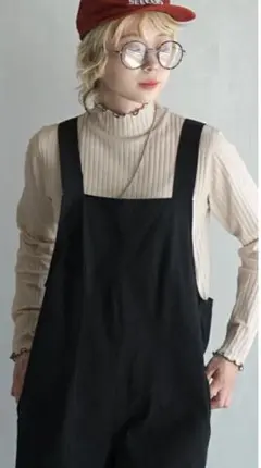 新品タグ付き イーザッカマニアストアーズ リブカットソー メロウ